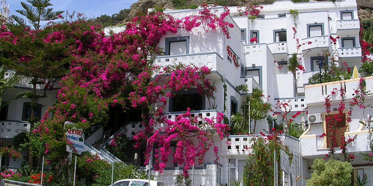 Fevro Hotel – Aufenthalt mit Meerblick in Agia Galini, Kreta